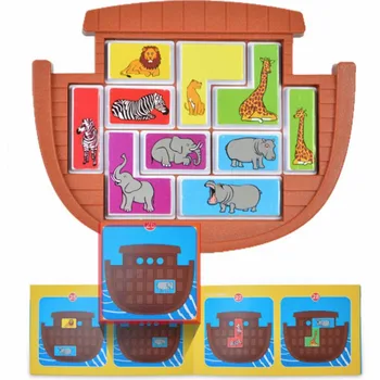 Noah ' s Ark Dyr Stor Redde Børn Form, Tænker Puslespil for Kids Sjovt Legetøj, som Børn Argumentation Spil Pædagogisk Legetøj