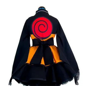 Trajes de Naruto Cosplay traje de Anime Naruto para hombre Vis trajes de dibujos animados japoneses Naruto abrigo Øverste kjole