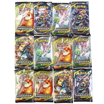 324 Kort, Pokemon TCG: Sun & Moon Ubrudt Obligationer 36-Pack Booster Box Trading Card Game Kids Collection Legetøj