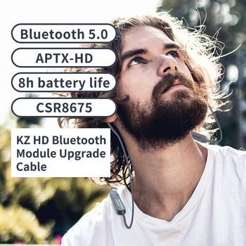 AK KZ Aptx HD CSR8675 MMCX Bluetooth-Modul Øretelefon 5.0 Trådløse Opgradere Kabel-Gælder Hovedtelefoner AS10ZSTZSNProZS10Pro/AS16/ZSX
