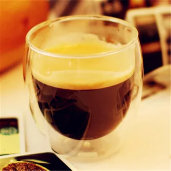 Hot Salg Klare 250mL Klart Håndlavet varmeandig dobbeltvægget Glas Kungfu Citron Te Krus Sunde Drikke Krus Espresso Kaffe Krus