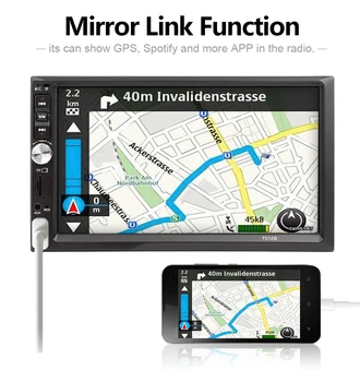 Universal Car Multimedia-Afspiller 7012B android Spejl 7