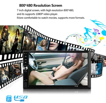 Universal Car Multimedia-Afspiller 7012B android Spejl 7