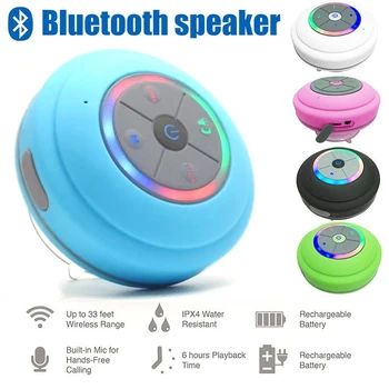 Trådløs Bluetooth Højttaler Vandtæt Højttalere Håndfri Højttaler Til Bruser, Badeværelse Swimmingpool Subwoofer Musik Højttaler til Bilen