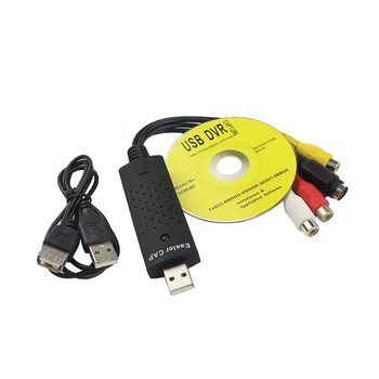 USB 2.0 Lettere Cap-Video TV DVD VHS DVR Fange Adapter Lettere Cap USB Video Capture Enhed til Windows 10/8/7 12571