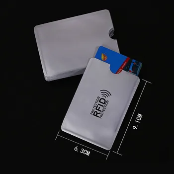 100 Pack RFID-Blokering Ærmer Anti Tyveri RFID-Card Protector Blokerer RFID Ærme Identitet Anti-Scan Kort Ærme