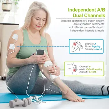 8-tilstand EMS Elektriske herald Tens Maskine Akupunktur Body Massage Digital Terapi Massageapparat Muskel Stimulator Electrostimulator