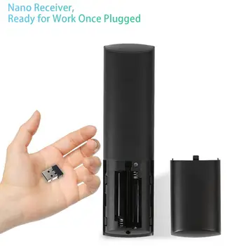 2,4 G Trådløs Fjernbetjening med nano-USB-modtager/ voice control/ luft musen til smart-TV/ Android-boks/ computer
