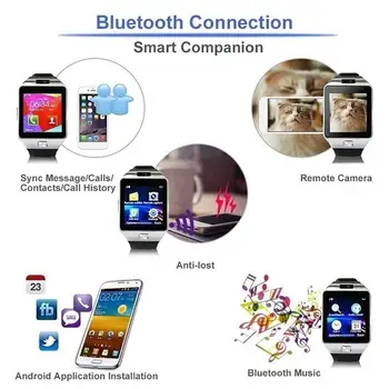 DZ09 Smartwatch Elektroniske Bluetooth Smart Ur Digital Ur at Tælle Skridt og Søvn Overvågning Armbåndsur 12619