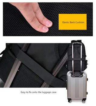 Fengdong skoletasker til drenge sort vandtæt bærbar computer rygsæk til mænd bagage rejsetasker anti tyveri rygsæk usb-pose skoletaske