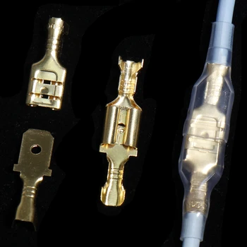 2.8/4.8/6.3 mm Isoleret ledning crimp jakke max stikket crimpning box forbindelse på tværs af Elektrisk Spade Terminals Sortiment