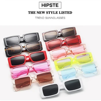 Vintage Solbriller Skygge For Kvinder Candy Farve Briller Spejl Rektangel Sol Briller Retro Flad Top Klar Linse Eyewears MM11