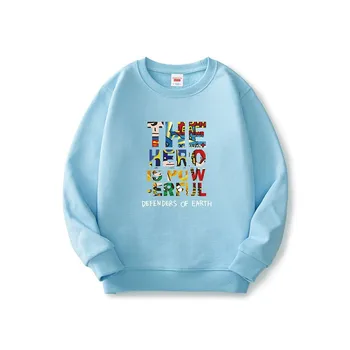 2020 Efteråret Nye Produkter Drenge Sweatshirt koreanske børnenes Tegnefilm Brev Udskrivning Bomuld Pullover Sweatshirts til Drenge Piger