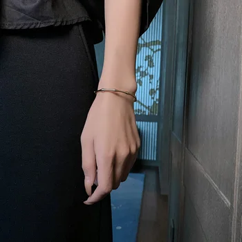 Avanceret Design Forstand Kreative Bambus Form Guld Armbånd Mode Simple koreanske Smykker Til Kvinde Sexy Girl ' s Armbånd