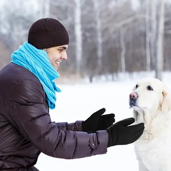 Xiaomi Polar Fleece Varme Handsker til Mænd, Kvinder Plus Velvet Fortykkelse Varmere Vinter Handsker Udendørs Sport Cykling Ski Handsker