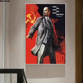 Lenin Vil Liv Inspirerende Plakat Malerier På Lærred Moderne Kunst Dekorative Væg Billeder Hjem Dekoration