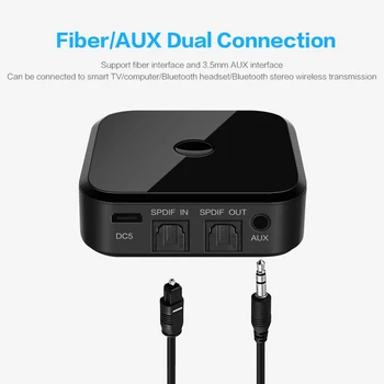 TX16 Bluetooth-5.0 HD Audio Transmitter Receiver Understøtter 3,5 mm AUX SPDIF Digital TV Trådløse Adapter