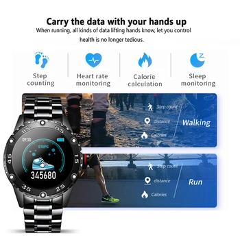 LIGE Smart Ur Mænd IP68 Vandtæt Sport Ur Opkald Alarm påmindelse påmindelse puls Smartwatch Til Huawei Xiaomi IOS Telefon
