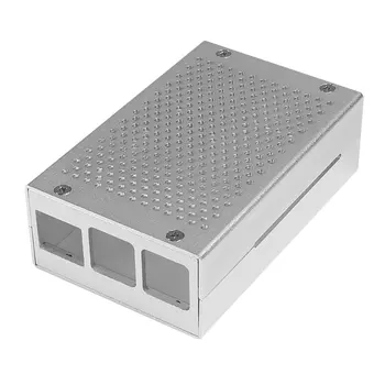 For Raspberry Pi 3 Aluminium Metal Tilfældet + Skruer + Køleplade Kabinet Sæt Til Raspberry Pi 3 Model B + Ny 12889