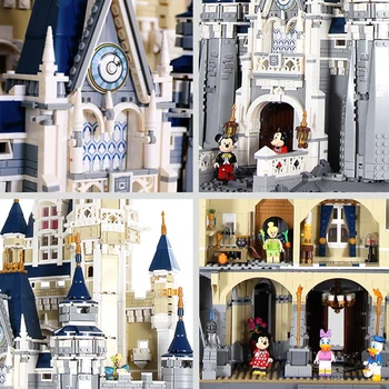 PÅ LAGER Disneys Princess Castle Bygning-Blokke, Mursten 71040 Kompatibel Med Legoinglys Blokke, Mursten, Legetøj Til Børn, Gaver 12906