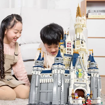 PÅ LAGER Disneys Princess Castle Bygning-Blokke, Mursten 71040 Kompatibel Med Legoinglys Blokke, Mursten, Legetøj Til Børn, Gaver