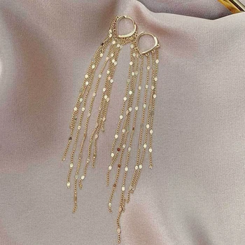 Mode Hjerte Guld Earrigns Damer Charme Lang Kvast Earings For Kvinder, Piger Fashon Smykker 2020 12913