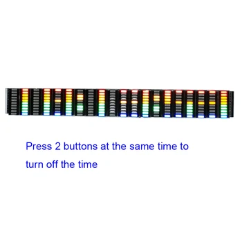 Farverig LED-Musik-spektrumsvisning Analyzer 20 Segmenter 10 Niveauer MP3-PC Forstærker Lyd Niveau Indikator Musik