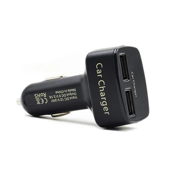 4i1 3.1 EN USB-udgang Dobbelt USB Bil Oplader Mini-Bil-Oplader Temperatur Amperemeter Voltmeter Skærmen elværktøj Tilbehør