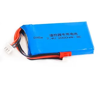 1stk Lipo Batteri 2S 7.4 V 2000MAH 8C Lipo Batteri Til Spektrum DX6E DX6 Senderen