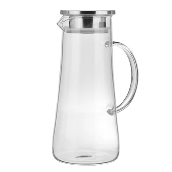 1500ml Gennemsigtigt Glas Vand Kande Pot Tekande Varme-Resistente Karaffel Store Klare Te Flower Pot Te Kedel, Køkken Offici
