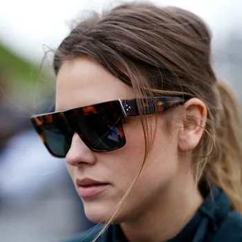 Kvinde Årgang Square solbriller sorte nuancer Kvindelige Retro Solbrille Luksus Designer Solbriller WomenUV400