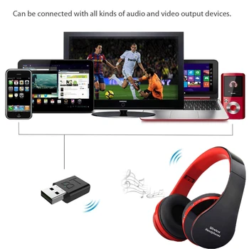 TV Bluetooth Hovedtelefoner til en bluetooth-Hovedtelefon HiFi Dyb Bas Trådløse TV-Hovedtelefoner med Senderen Stick Til TV, Computer, Telefon