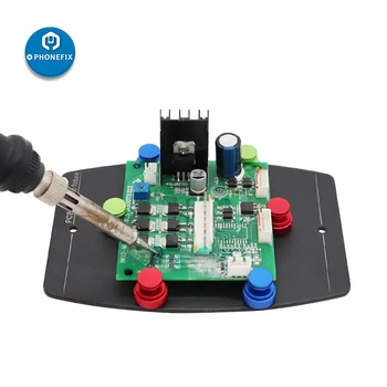 Universal PCB Board til prøveholdere Lodning Platform Med 6stk Magnetiske Ben for Telefonen Kredsløb Indehaveren Bundkort Klemme