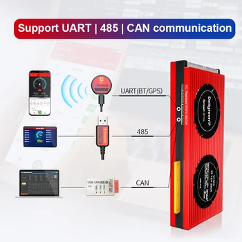 Smart Bluetooth BMS 3S 30A 40A 60A UART 485 Bluetooth-Li-Ion-Batteri PCB 3,7 V Nominel El-Scooter,solar light værktøj