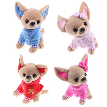 Søde Udstoppede Hunde Plys Legetøj 1stk 17cm Chihuahua Hvalp Børn Toy Kawaii Simulering Dyr Dukke Fødselsdag Gave til Børn Piger