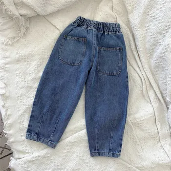 Drenge og Piger Plisserede Bukser slidte Jeans, Bukser 20 Efteråret Nye børnetøj