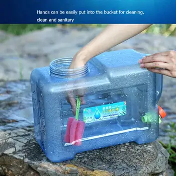 Bærbare Spand med Vand 12L Kapacitet Kørsel Ren Vand Tank med Hane Beholder til Udendørs Camping Madlavning Produkter