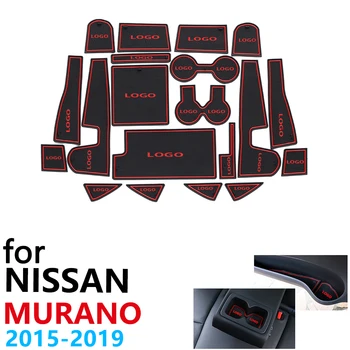 Anti-Slip Gummi Kop Pude Døren Groove Mat for Nissan Murano Z52~2019 2016 2017 2018 20Pcs Tilbehør måtte til telefonen