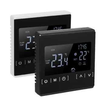 LCD-Touch-Skærm Termostat Elektrisk gulvvarme System, Vand, Varme, Termoregulator AC85-240V Temperatur Controller