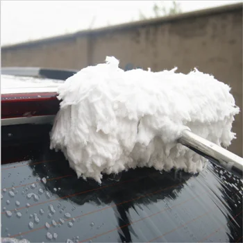 Bilen Renere Børste Kit Car Vindue Forruden Rengøring Justerbar Teleskoparm Rengøring Aftørring Bløde Mælk Silke Mop Vaske Børste Værktøj