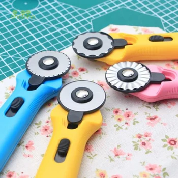 45mm Plast Håndtag Roller Cutter,DIY Syning & Quiltning-Værktøjer,Manuel Rotation Kniv Til at Skære Papir Klud Læder Stof