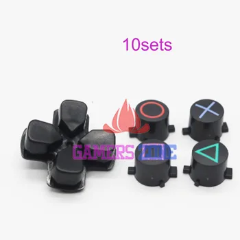 10sets For PS4 Controller D-Pad, Cirkel, Firkant Trekant, X-Knappen Kit