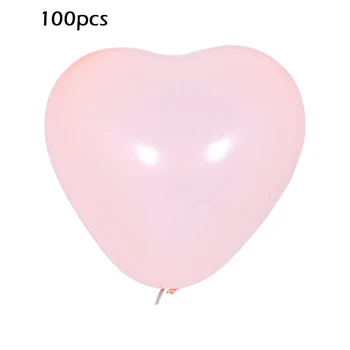 100Pcs/12 tommer masse 2,2 g Macaron Hjerte Form Latex Balloner Ægteskab Bryllup Fødselsdag Dekoration Oppustelige Helium