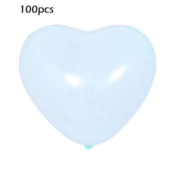 100Pcs/12 tommer masse 2,2 g Macaron Hjerte Form Latex Balloner Ægteskab Bryllup Fødselsdag Dekoration Oppustelige Helium