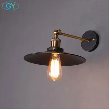 AC100-240V D21cm D26cm Art Deco væglampe Amerikansk Stil Industrielle Edison gave lys Lampeskærm Belysning Hjem armatur