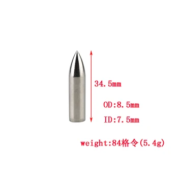 20pcs Bueskydning OD8.5mm Arrowhead Broadhead Target Field Tips Passer Til 7,5 mm Pil Aksel Bue Og Pil Jagt Skydning Tilbehør