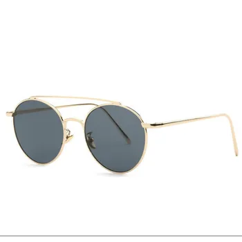 BEYONDSTAR Mode Vintage Runde Solbriller Kvinder Mænd Trendy Dobbelt Bro Stil Sol Briller Spejl Shades Brillerne UV400 G853