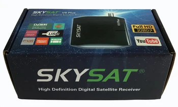SKYSAT V9 Plus DVB-S2 SKYSAT V9 Plus støtte WiFi, 3G PVR PowerVu Biss Full HD MPEG-4 Set-Top Boks