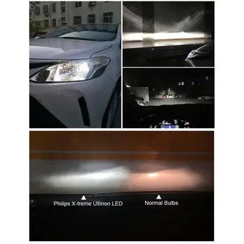 Philips X-treme Ultinon LED H11 12 V 11362XUX2 6000K Lyse Bil LED Forlygte HL Auto Lampe Stråle +200% Mere Lys (Twin Pack)