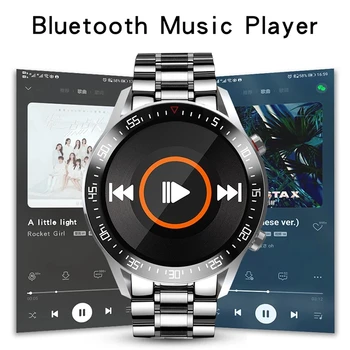 LIGE 2020 Ny Steel Band Smart Ur Mænd Til Android, IOS Telefon puls IP68 Vandtæt Fuld Touch Screen Luksus Smartwatch